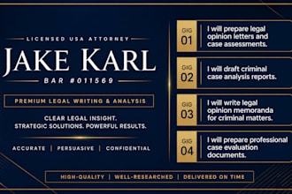 write a professional legal opinion letter and case assessment as a US attorney