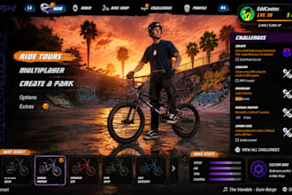 design custom game UI UX, hud and assets for mobile and PC games