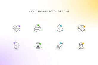 design minimalist custom icon design for your app website or brand