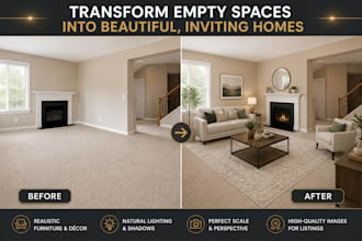 do real estate virtual staging and home digital staging services
