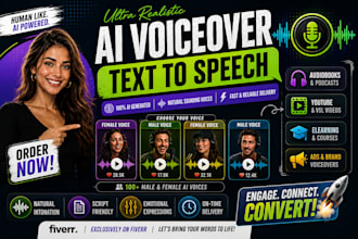 create ultra realistic ai text to speech voice over