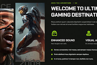 design gaming websites for rpg fps  esports sport bet igaming and web3 games