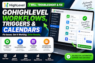 troubleshoot and fix gohighlevel workflows, triggers, and calendars
