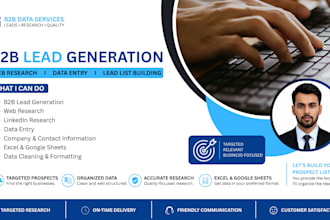 do b2b lead generation and linkedin research