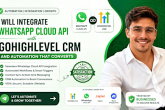 integrate whatsapp cloud API with gohighlevel CRM and automation