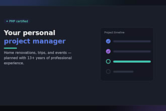 be your personal project manager for home, event, or travel planning