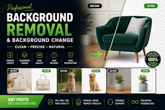 remove or change background from your photos professionally