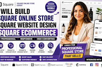 build square online store square website design square ecommerce business store