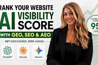 build ai visibility score to rank website in chatgpt, gemini with geo aeo seo