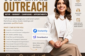 set up instantly or smartlead cold email outreach