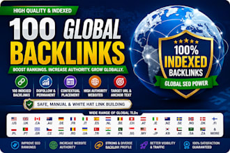 build 100 indexed guest post da, dr60 backlinks  tlds US UK ca de fr sites