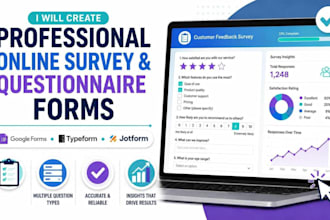 create professional online survey and questionnaire forms