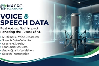 provide voice data collection transcription and subtitles