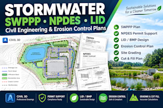 design stormwater lid swppp npdes and erosion control plans