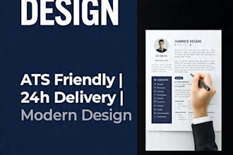 design professional ats friendly CV and resume
