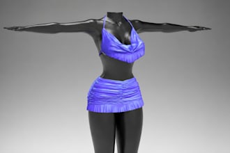 second life, 3d model, 3d design, 3d clothing, fashion design,rigging,3d garment