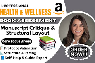 provide health, wellness and nutrition book editorial assessment and critique