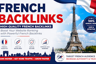 high quality french backlinks and french guest blog links for france SEO