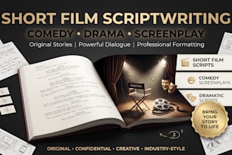structure short film script wirting, screenplay comedy and dramatic script