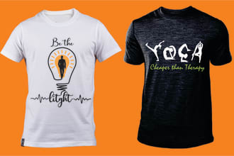 design trendy typography and illustration t shirt designs