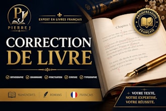 professionally proofread and correct your french book