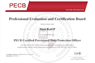 provide dpo, gdpr and iso audit support
