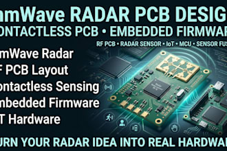 design mmwave radar pcb, contactless pcb and embedded firmware