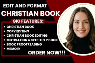 be your christian book editor and proofreader