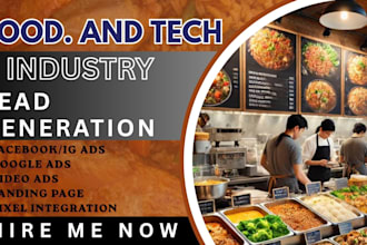 food tech ads, food industry, food elements qualified leads, google ads, meta ad