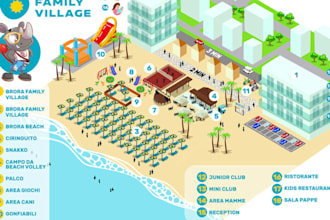 design detailed vector maps, event maps, venue maps and illustrated maps