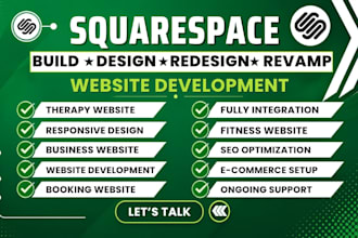 design or redesign squarespace therapy and wellness website