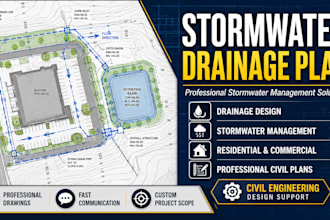 design stormwater drainage and management plans