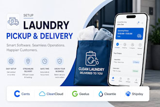 setup laundry pickup delivery cleancloud cents geelus cleantie shipday zapier