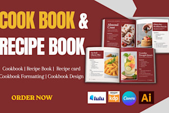 canva cookbook recipe book  recipe card cookbook formatting cookbook