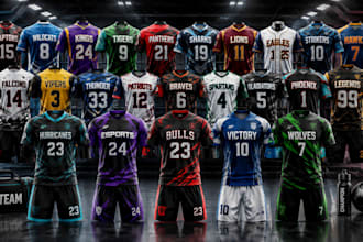 design custom sports jersey sportswear and sublimation team uniforms