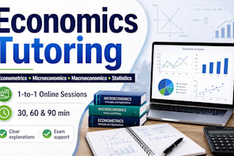 tutor you in economics econometrics and statistics