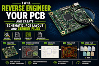 reverse engineer pcb and recreate the schamatic pcb layout