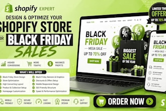 design and optimize your shopify store for black friday sales