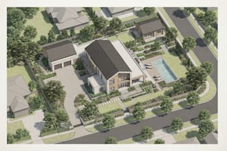 design 2d 3d architectural master plan, site plan, property layout and landscape