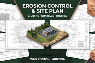 do erosion control civil site plan grading drainage utilities washington arizona