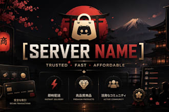 make a discord sever for you with your theme choice