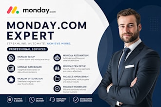 setup monday project management  monday CRM monday com with monday automation