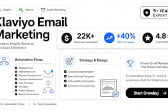 set up klaviyo email marketing, email design, and klaviyo flows