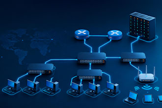 design a custom cisco packet tracer network topology
