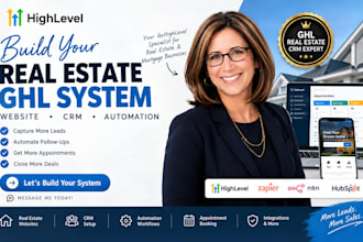 create ghl immobilien real estate website ghl mortgage crm automation setup