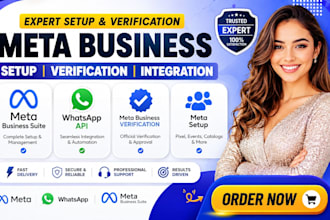 setup meta business suite, whatsapp api, meta business verification, meta setup