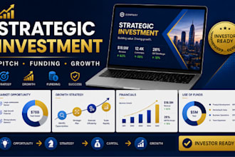 strategic investment presentation pitch deck investor presentation funding ready