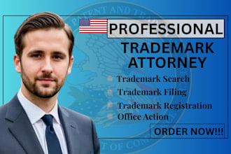 be your US trademark attorney registration, and patent filling