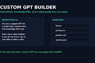 create a custom gpt for your business or workflow