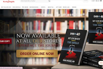 design shopify children book website, christian book store, book websitte